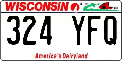WI license plate 324YFQ