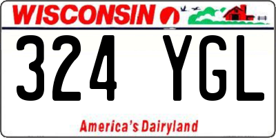 WI license plate 324YGL