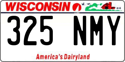 WI license plate 325NMY