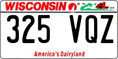 WI license plate 325VQZ
