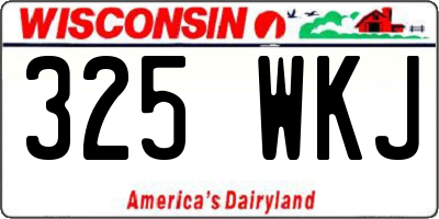 WI license plate 325WKJ