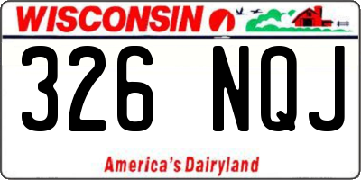 WI license plate 326NQJ
