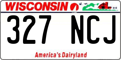 WI license plate 327NCJ