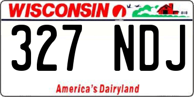 WI license plate 327NDJ