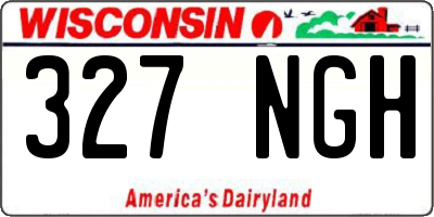 WI license plate 327NGH