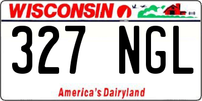 WI license plate 327NGL