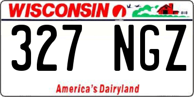 WI license plate 327NGZ