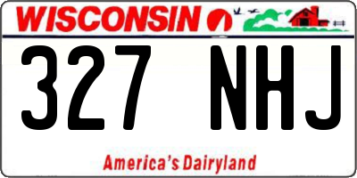 WI license plate 327NHJ