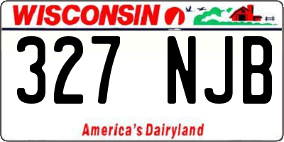 WI license plate 327NJB