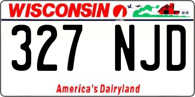 WI license plate 327NJD