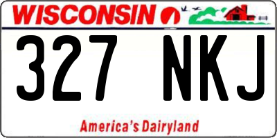 WI license plate 327NKJ