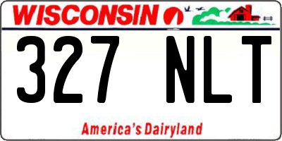 WI license plate 327NLT
