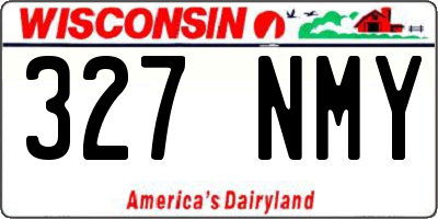 WI license plate 327NMY