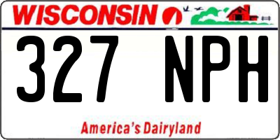 WI license plate 327NPH