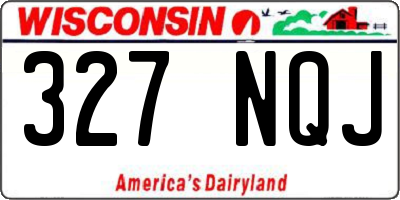 WI license plate 327NQJ
