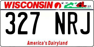 WI license plate 327NRJ