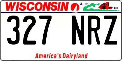 WI license plate 327NRZ