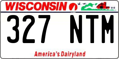 WI license plate 327NTM