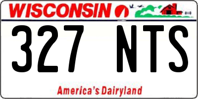 WI license plate 327NTS