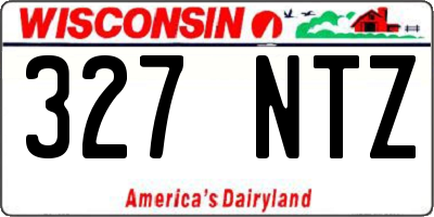 WI license plate 327NTZ