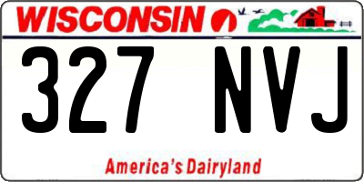 WI license plate 327NVJ