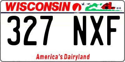 WI license plate 327NXF