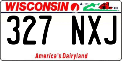 WI license plate 327NXJ