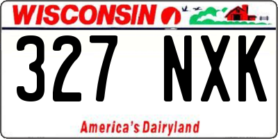 WI license plate 327NXK