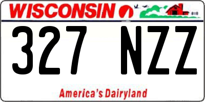 WI license plate 327NZZ