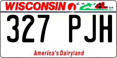 WI license plate 327PJH
