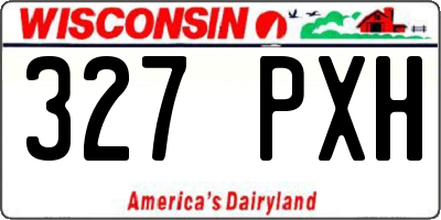 WI license plate 327PXH