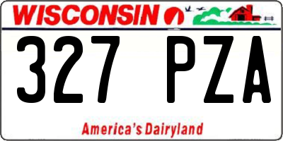 WI license plate 327PZA
