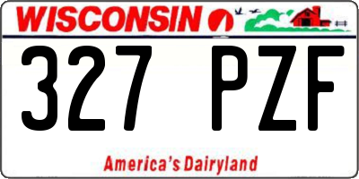 WI license plate 327PZF