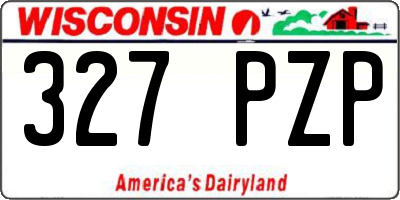 WI license plate 327PZP