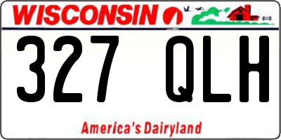 WI license plate 327QLH