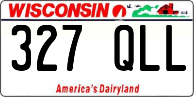WI license plate 327QLL