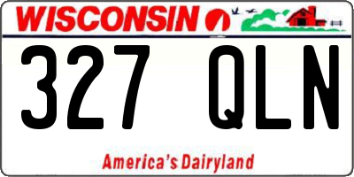 WI license plate 327QLN