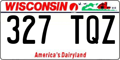 WI license plate 327TQZ