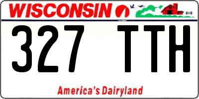 WI license plate 327TTH