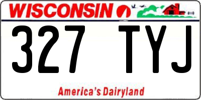 WI license plate 327TYJ