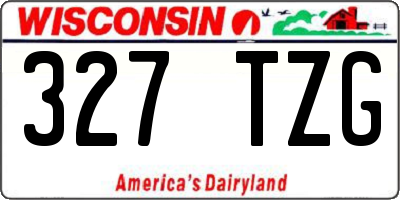 WI license plate 327TZG