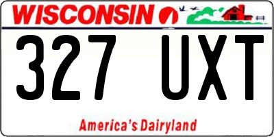 WI license plate 327UXT