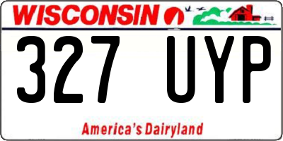 WI license plate 327UYP