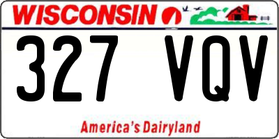 WI license plate 327VQV
