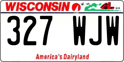 WI license plate 327WJW