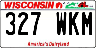 WI license plate 327WKM