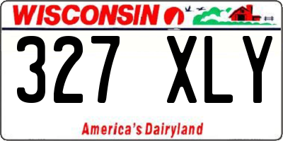 WI license plate 327XLY