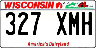 WI license plate 327XMH