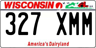 WI license plate 327XMM