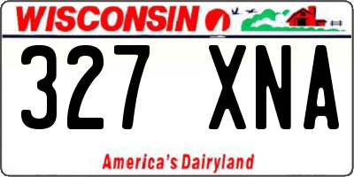 WI license plate 327XNA